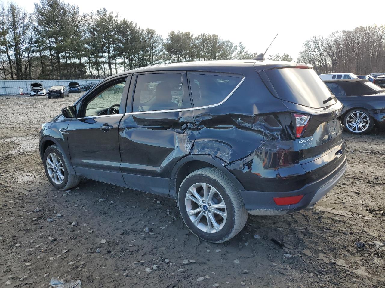 2019 Ford Escape VIN 1FMCU9GD8KUA73106 Copart auction photo, side / rear end damage thumbnail 2