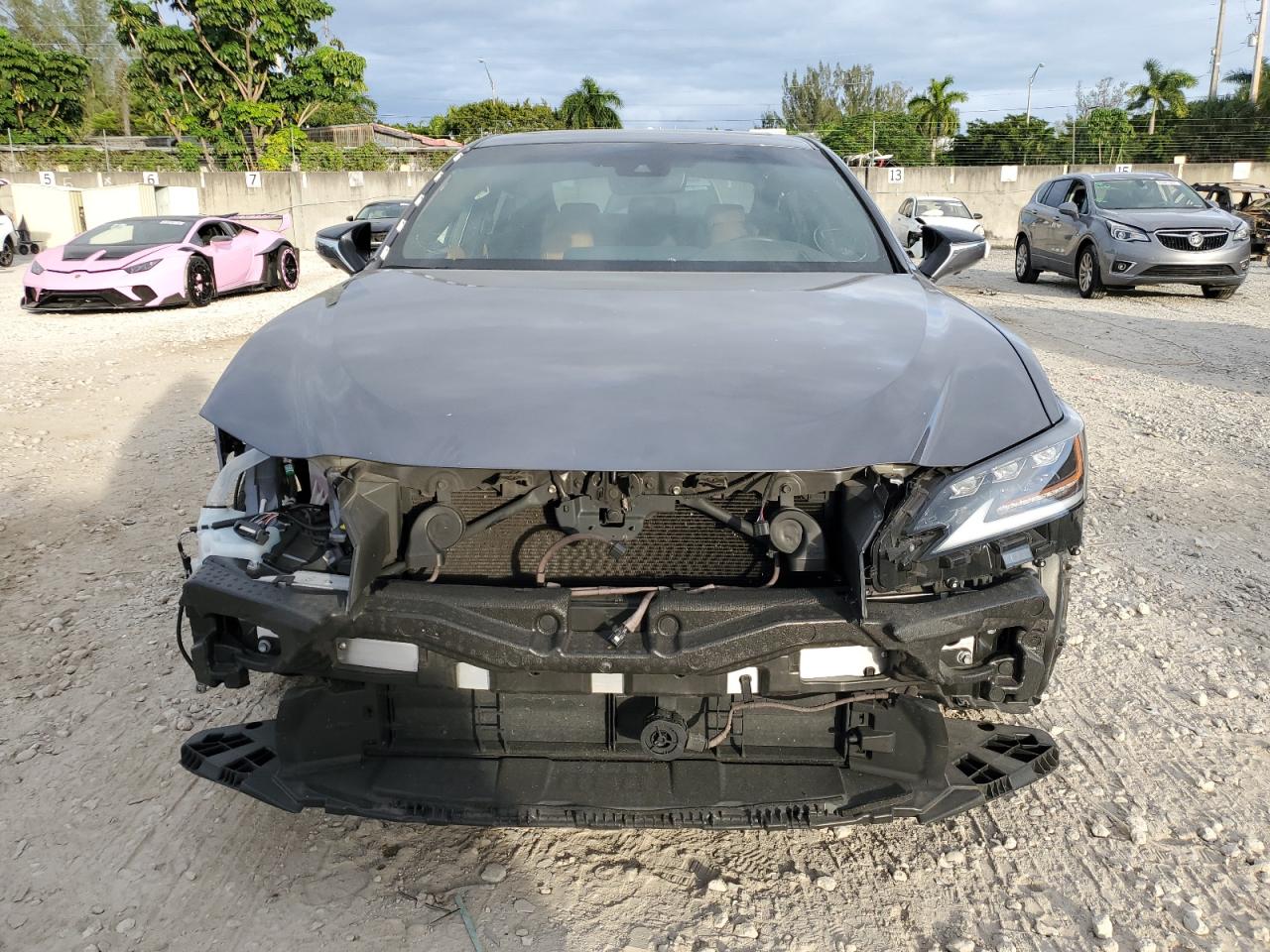 2021 Lexus ES VIN 58AFA1C13MU002880 Copart auction photo, front end / minor dent/scratches damage thumbnail 5