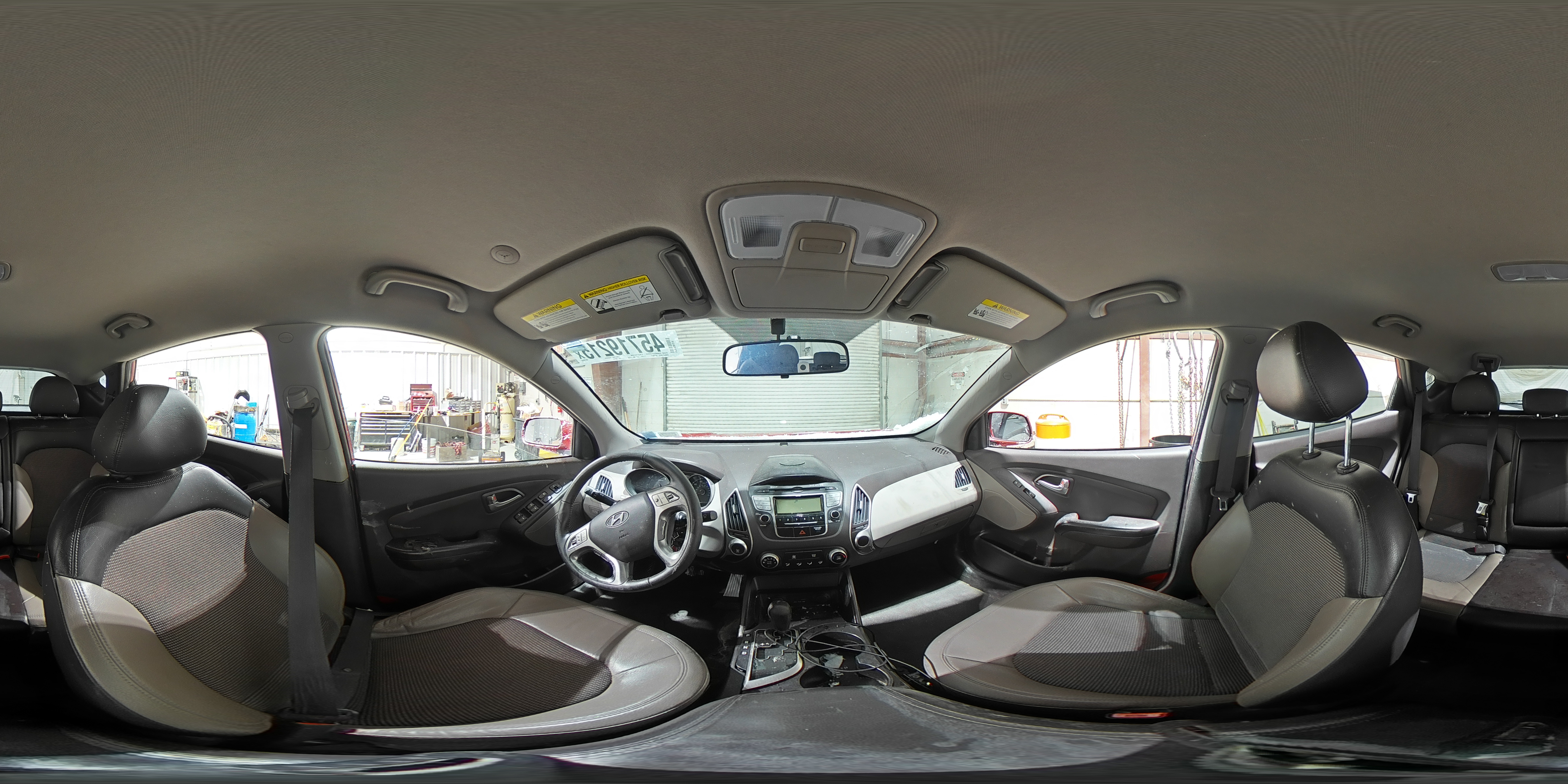 2011 Hyundai Tucson VIN KM8JU3AC2BU188191 Copart auction photo, front end / rear end damage thumbnail 14