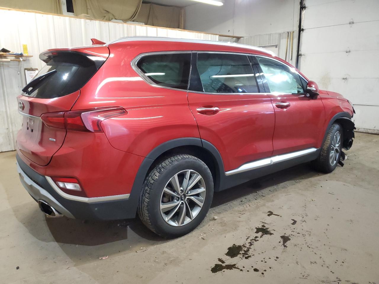 2020 Hyundai Santa Fe VIN 5NMS3CAD4LH143797 Copart auction photo, rollover damage thumbnail 3