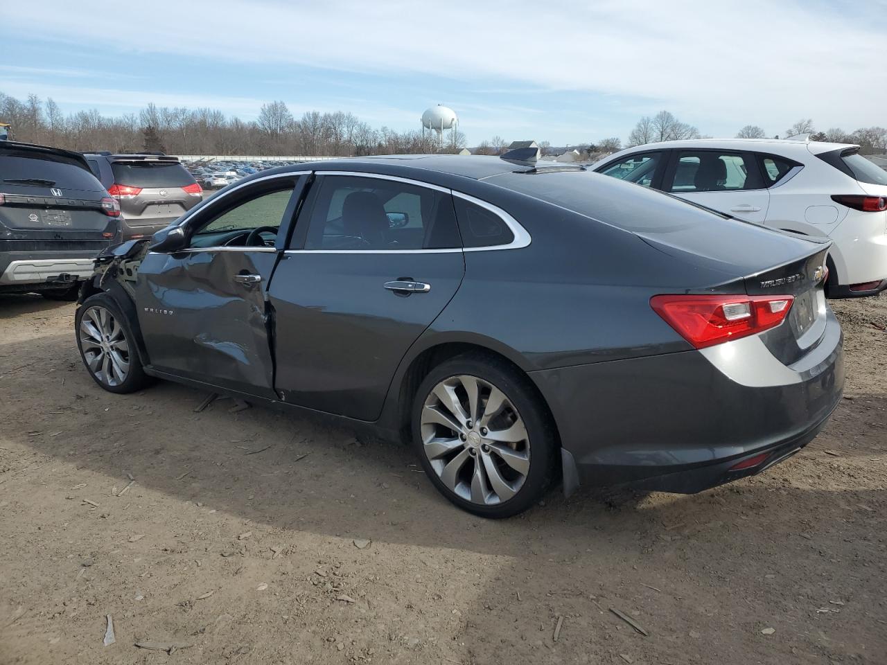 2017 Chevrolet Malibu VIN 1G1ZH5SX9HF197338 Copart auction photo, side / front end damage thumbnail 2