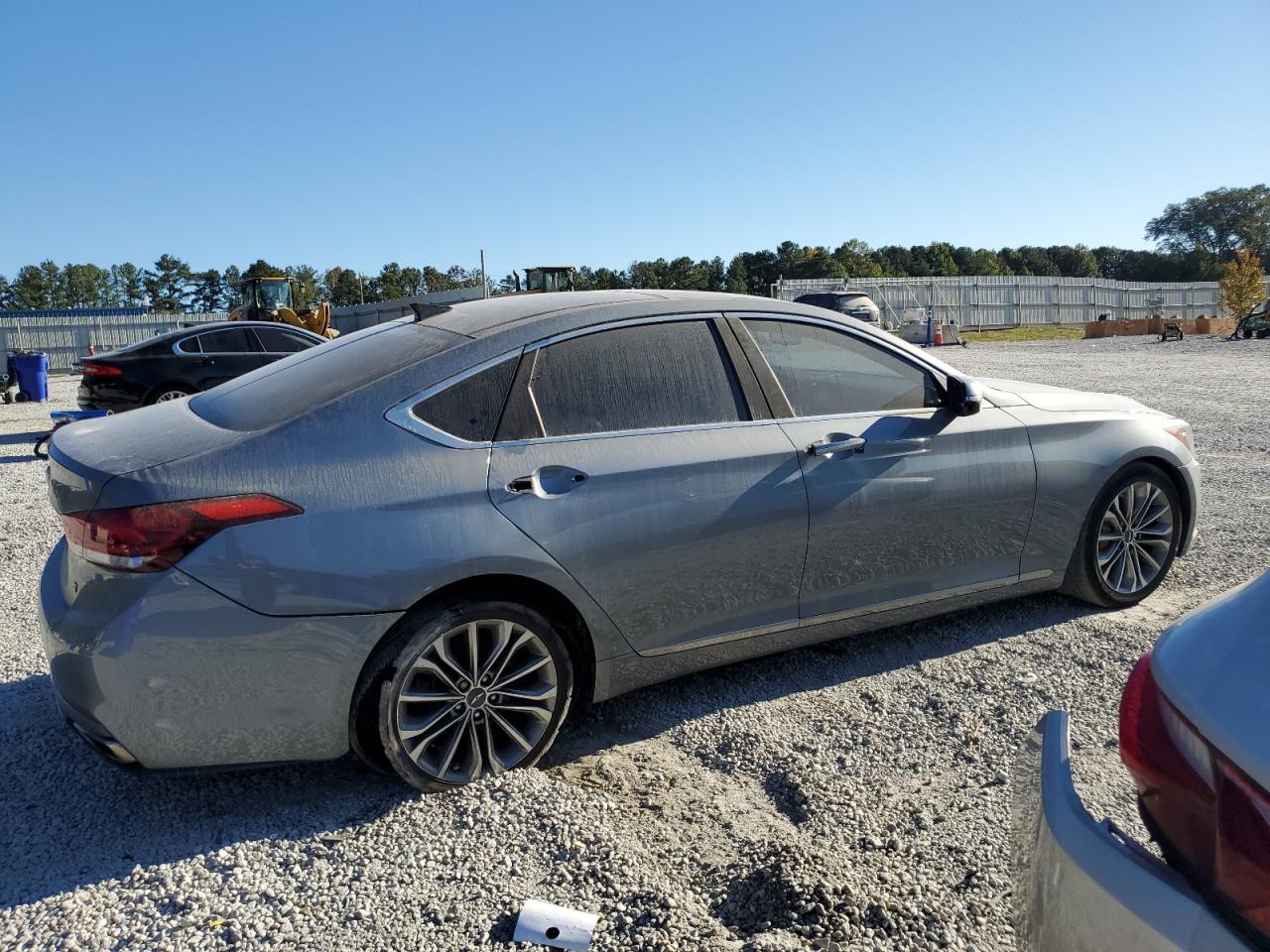 2015 Hyundai Genesis VIN KMHGN4JE6FU058290 Copart auction photo, minor dent/scratches damage thumbnail 3