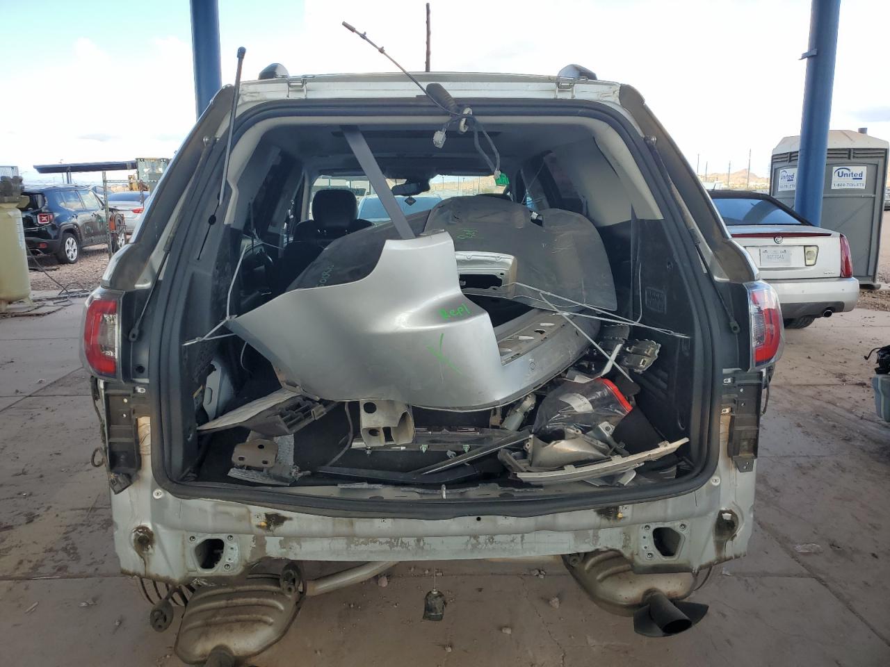 2014 GMC Acadia VIN 1GKKRTKD7EJ165730 Copart auction photo, rear end damage thumbnail 6