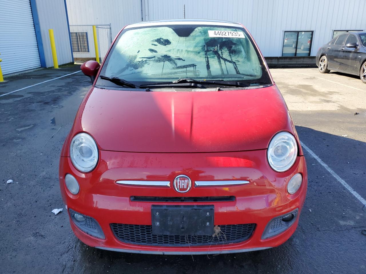 2012 Fiat 500 VIN 3C3CFFBRXCT265076 Copart auction photo, side / front end damage thumbnail 5
