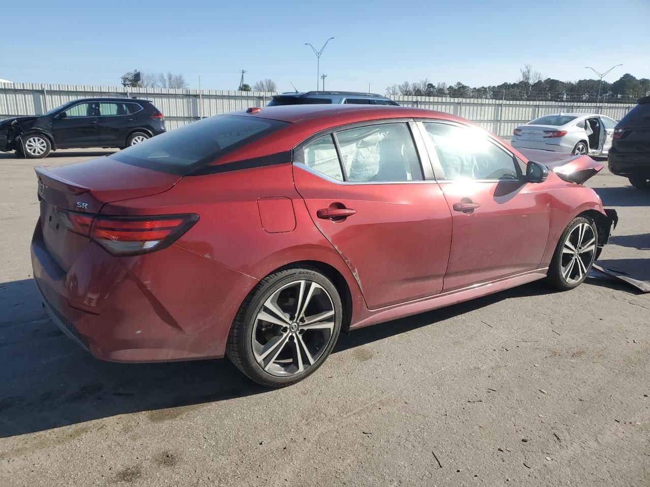 2020 Nissan Sentra VIN 3N1AB8DV9LY290643 Copart auction photo, front end / mechanical damage thumbnail 3