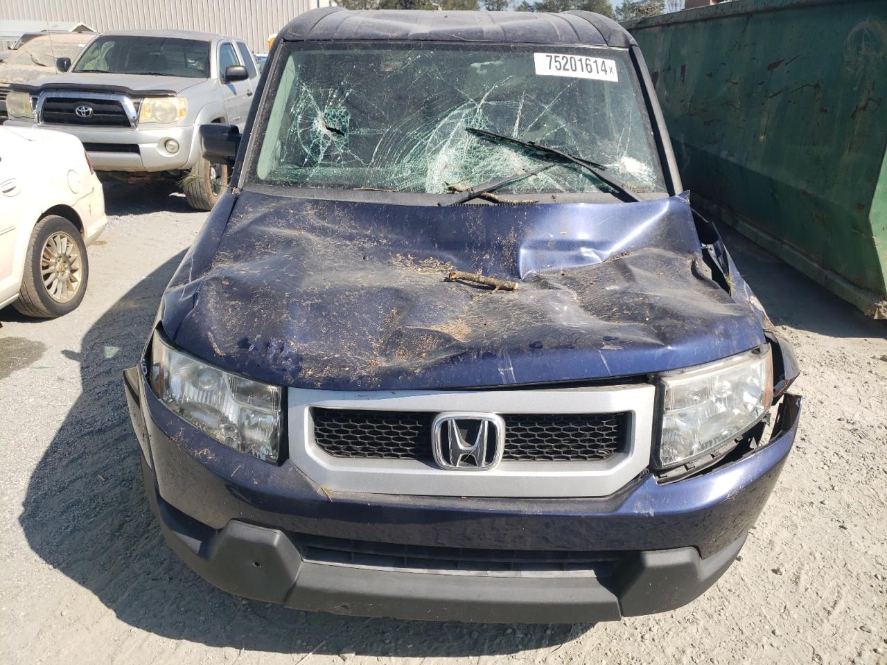 2010 Honda Element VIN 5J6YH1H33AL005980 Copart auction photo, top/roof / front end damage thumbnail 5
