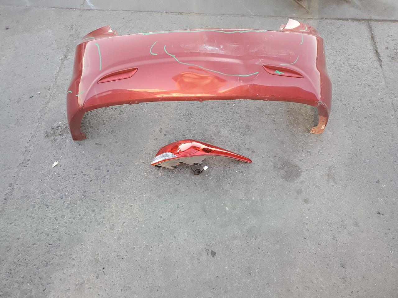 2013 Hyundai Elantra VIN KMHDH4AE8DU546101 Copart auction photo, rear end / hail damage thumbnail 14