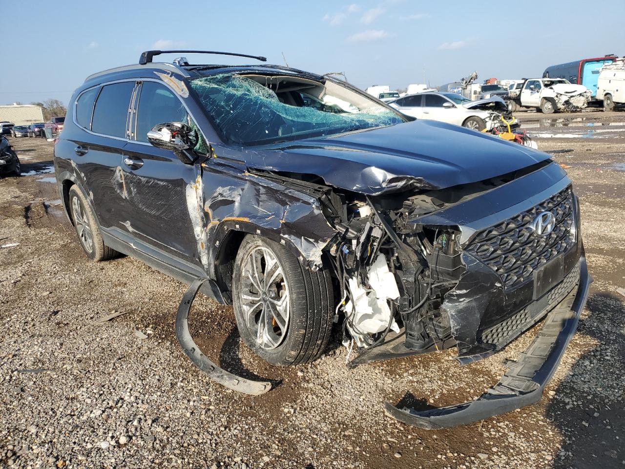 2020 Hyundai Santa Fe VIN 5NMS53AA0LH216003 Copart auction photo, all over damage thumbnail 4