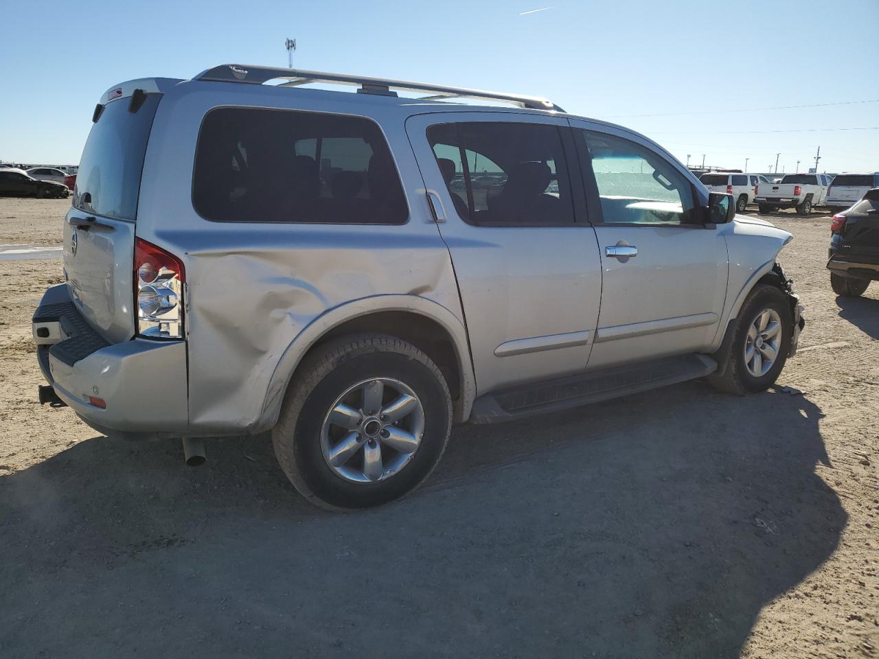 2015 Nissan Armada VIN 5N1AA0NCXFN609298 Copart auction photo, rear end / front end damage thumbnail 3