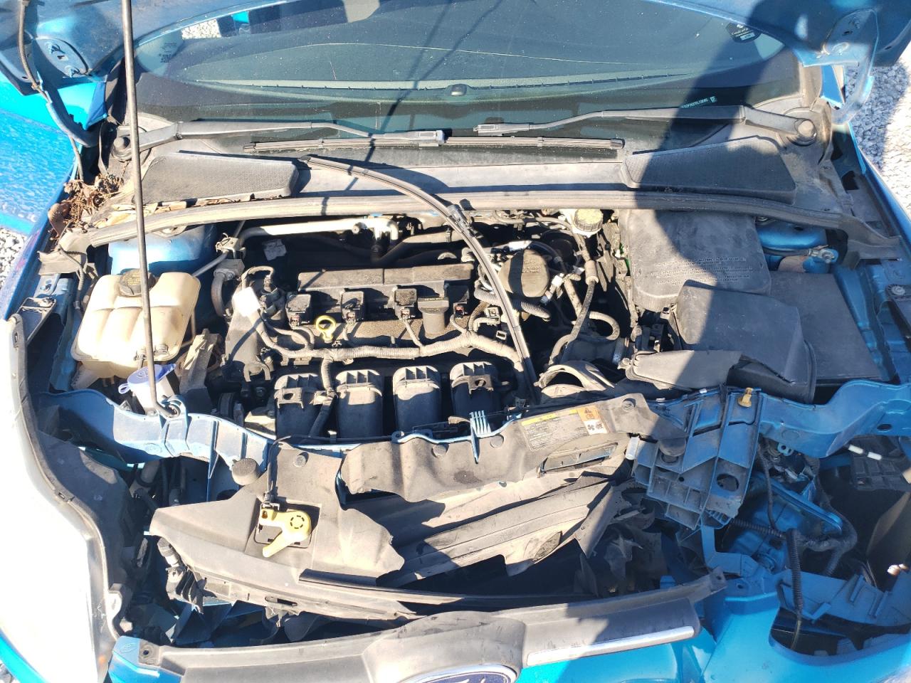 2014 Ford Focus VIN 1FADP3K27EL130365 Copart auction photo, side / front end damage thumbnail 11