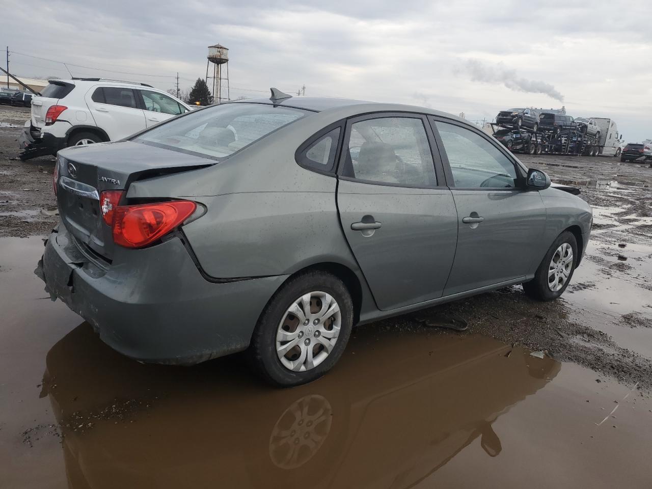 2010 Hyundai Elantra VIN KMHDU4AD7AU056554 Copart auction photo, front end / rear end damage thumbnail 3