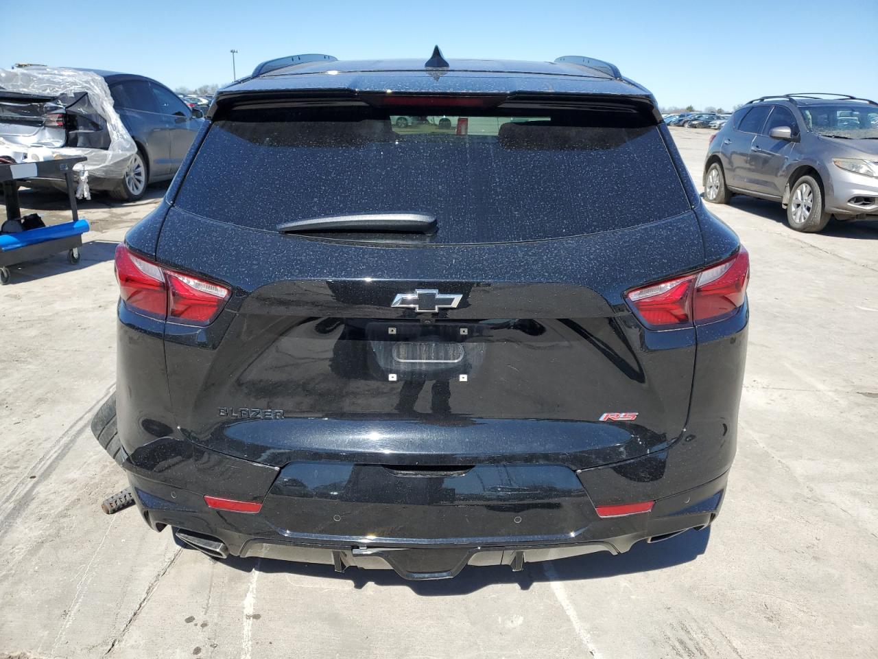 2022 Chevrolet Blazer VIN 3GNKBERSXNS147051 Copart auction photo, side / hail damage thumbnail 6