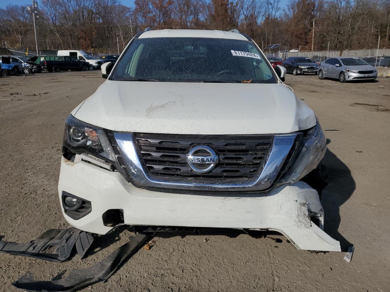 2020 Nissan Pathfinder VIN 5N1DR2BMXLC605838 Copart auction photo, front end / minor dent/scratches damage thumbnail 5