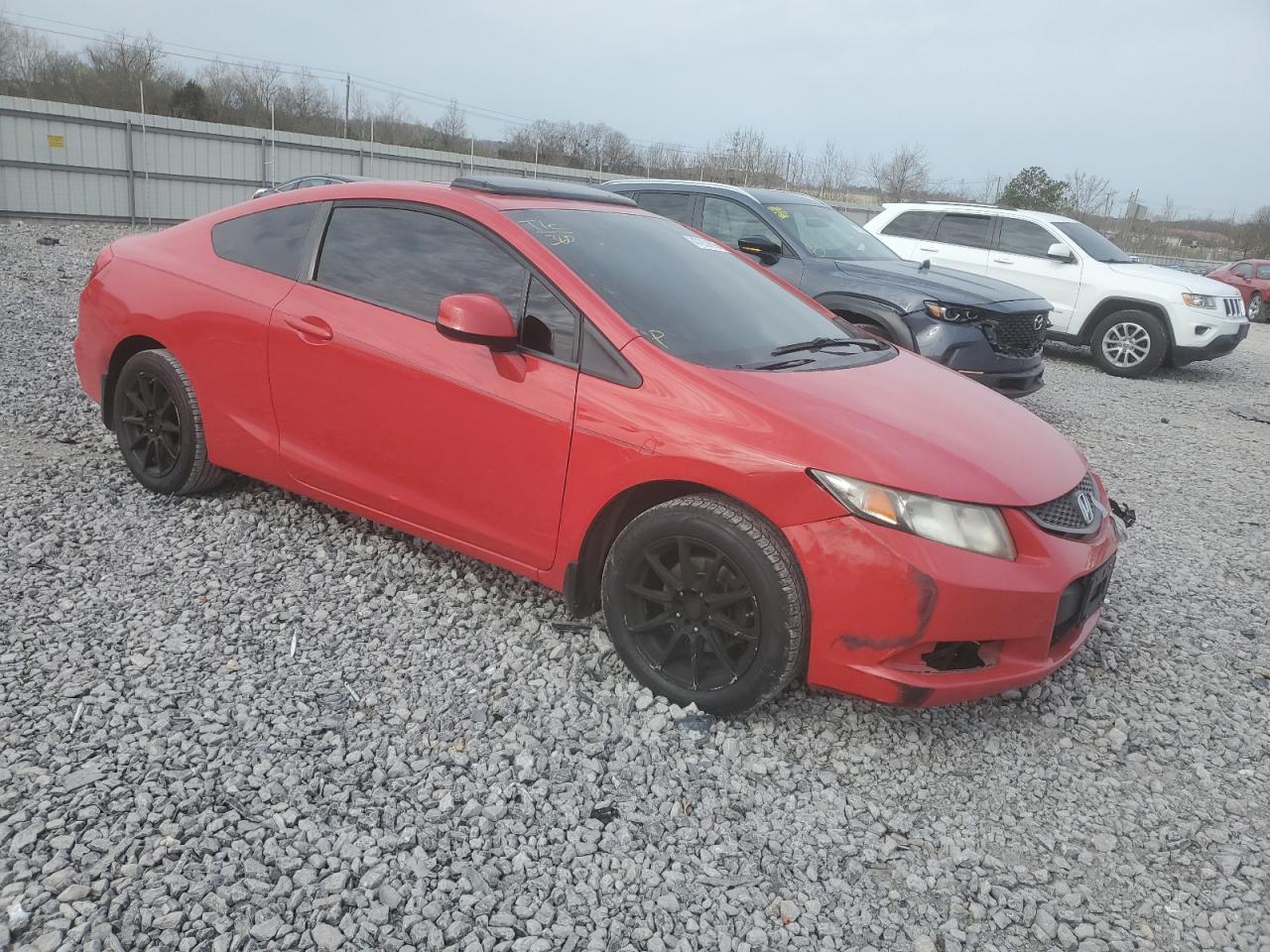 2013 Honda Civic VIN 2HGFG3B89DH520100 Copart auction photo, front end damage thumbnail 4