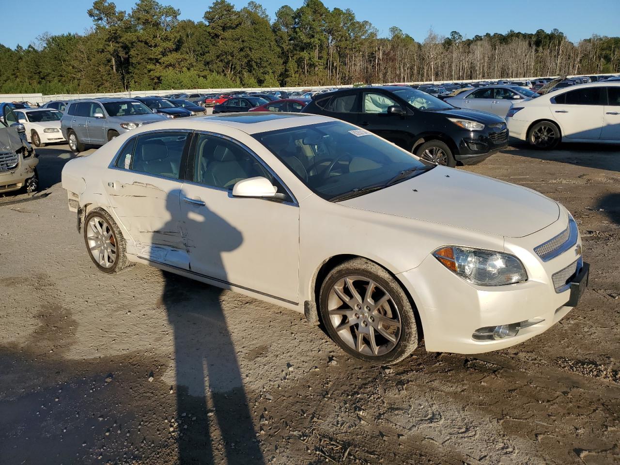 2012 Chevrolet Malibu VIN 1G1ZE5E05CF120451 Copart auction photo, rear end / side damage thumbnail 4