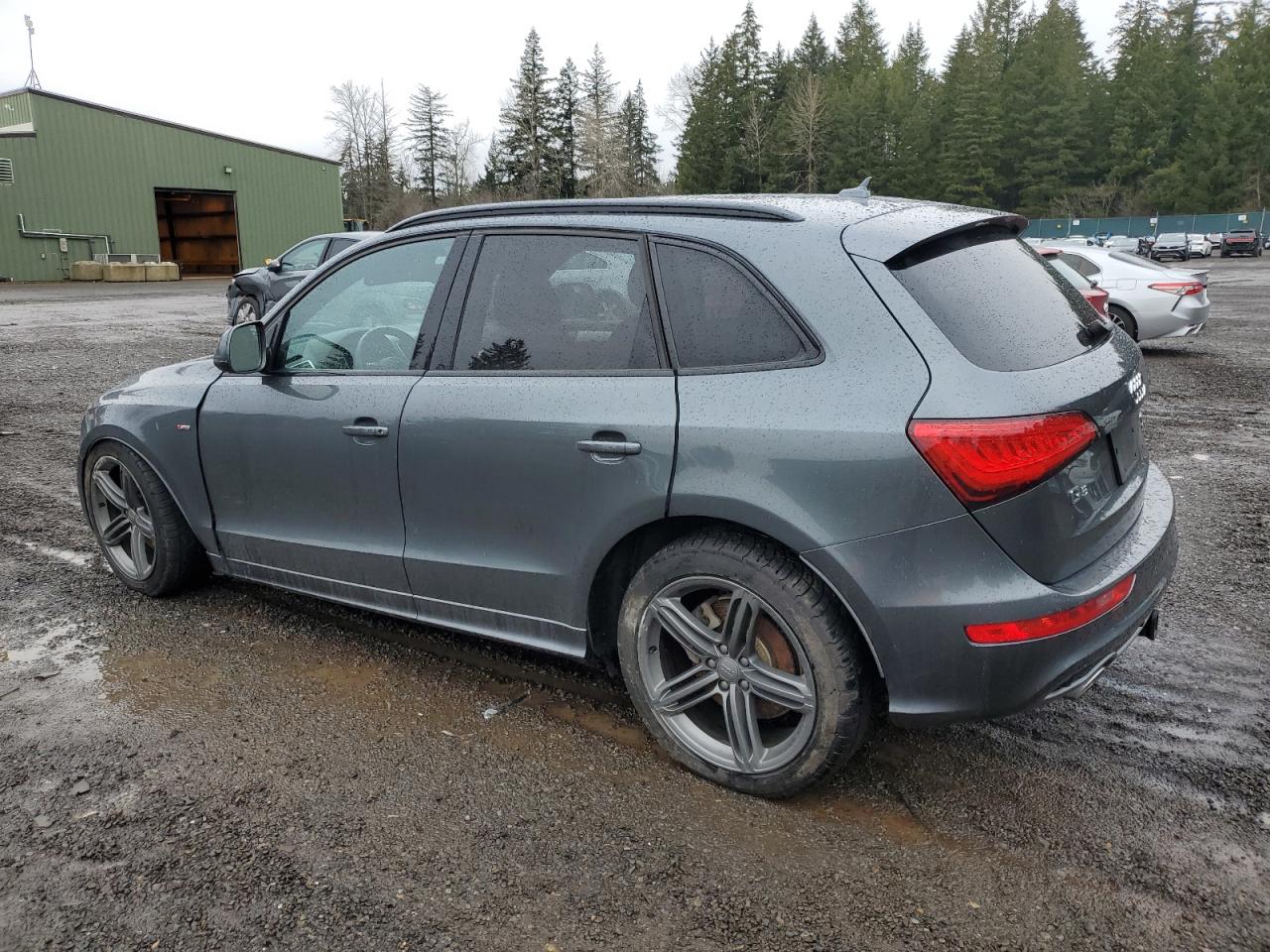 2014 Audi Q5 VIN WA1DMAFP4EA021106 Copart auction photo, front end / undercarriage damage thumbnail 2