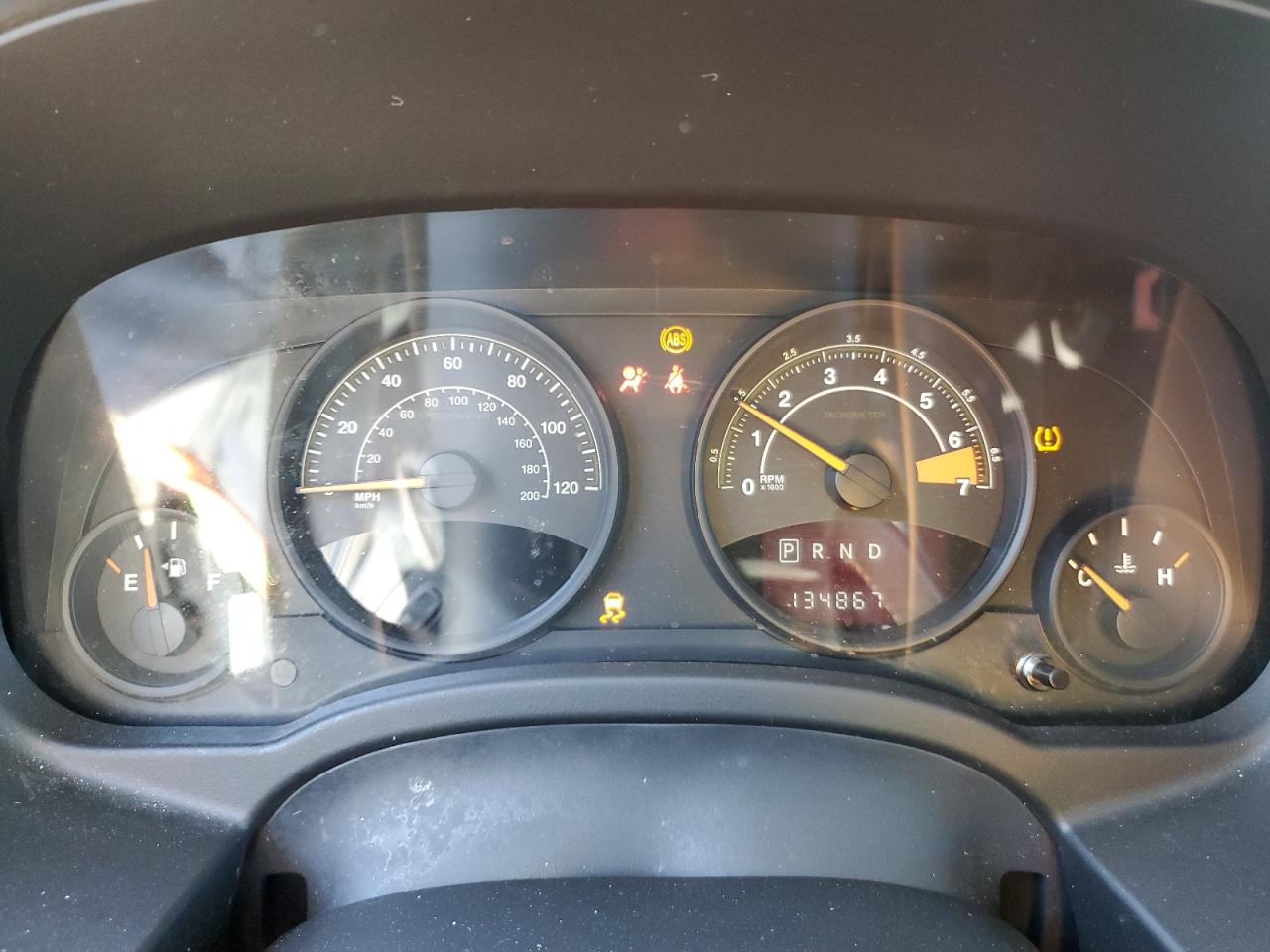 2017 Jeep Liberty (Patriot) VIN 1C4NJPBB1HD156983 Copart auction photo, front end / undercarriage damage thumbnail 9