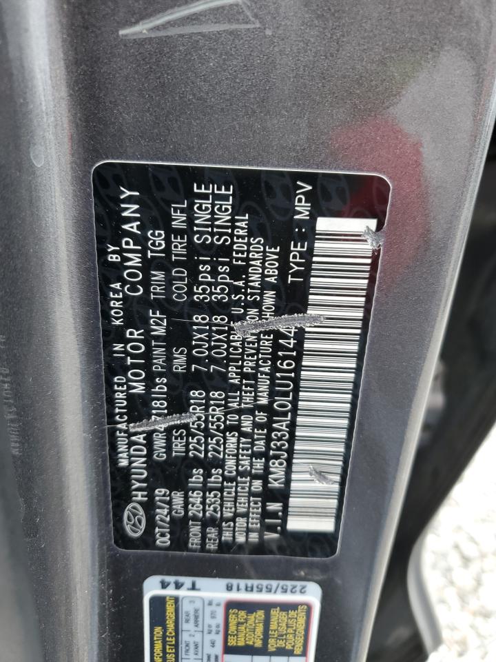 2020 Hyundai Tucson VIN KM8J33AL0LU161446 Copart auction photo, front end / undercarriage damage thumbnail 14