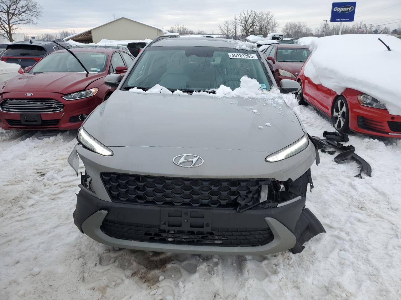 2023 Hyundai Kona VIN KM8K3CAB0PU025173 Copart auction photo, front end damage thumbnail 5