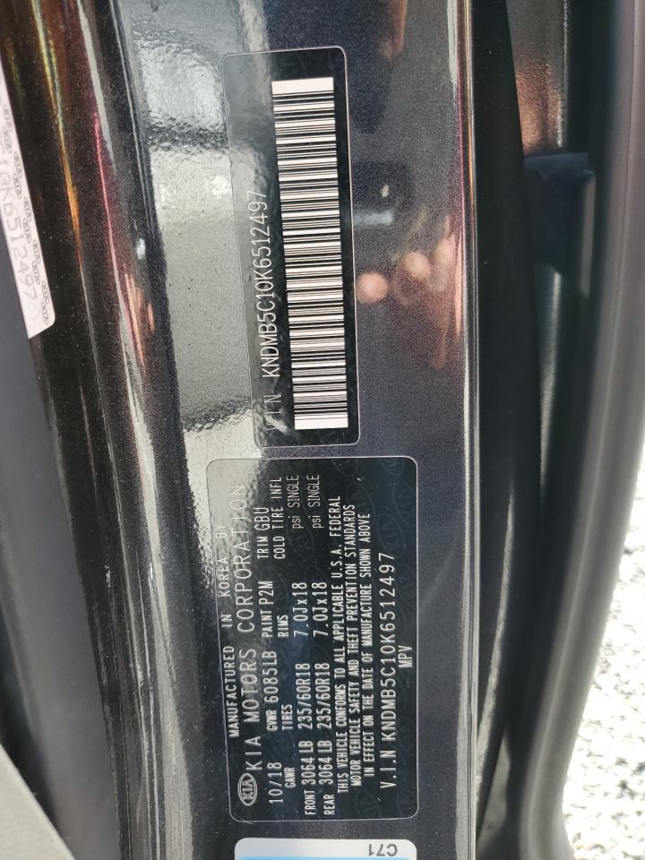 2019 KIA Sedona VIN KNDMB5C10K6512497 Copart auction photo, mechanical / front end damage thumbnail 15