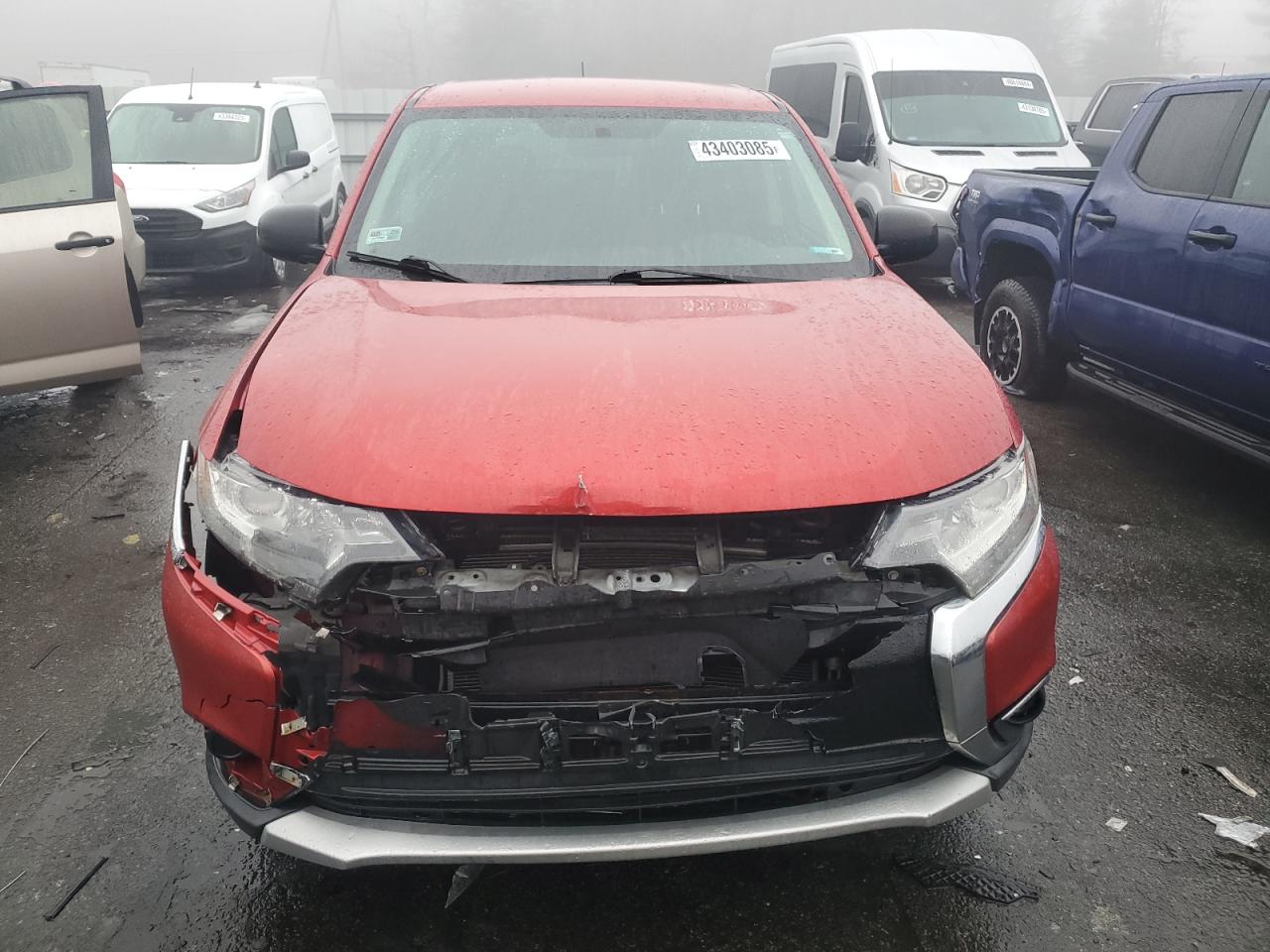 2016 Mitsubishi Outlander VIN JA4AZ3A3XGZ041255 Copart auction photo, front end damage thumbnail 5