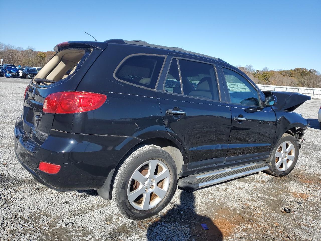2007 Hyundai Santa Fe VIN 5NMSH13EX7H099919 Copart auction photo, front end / rear end damage thumbnail 3