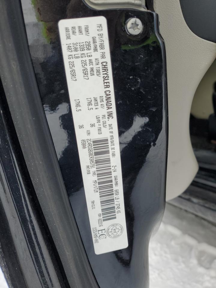 2014 Dodge Caravan VIN 2C4RDGBG8ER305791 Copart auction photo, front end / rear end damage thumbnail 14