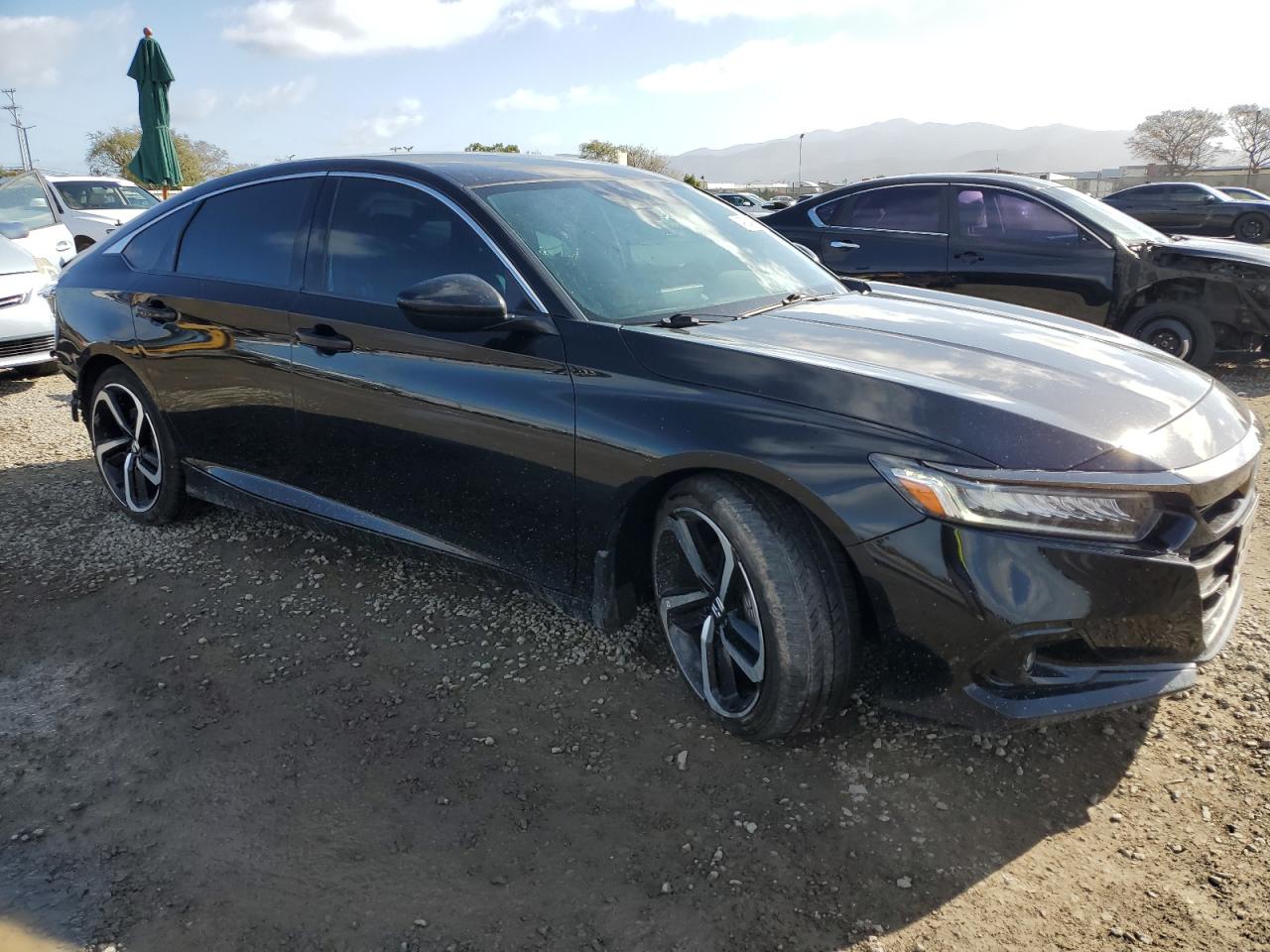 2022 Honda Accord VIN 1HGCV1F32NA041030 Copart auction photo, rear end damage thumbnail 4