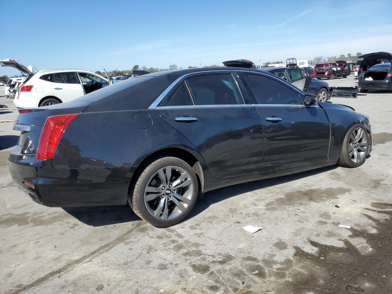 2015 Cadillac CTS VIN 1G6AU5S86F0110944 Copart auction photo, front end damage thumbnail 3