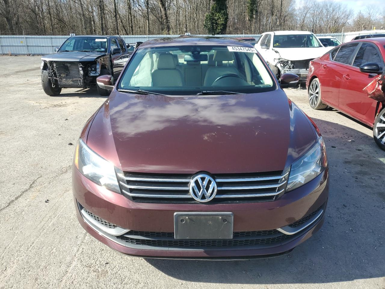 2014 Volkswagen Passat VIN 1VWBT7A30EC059974 Copart auction photo, side damage thumbnail 5