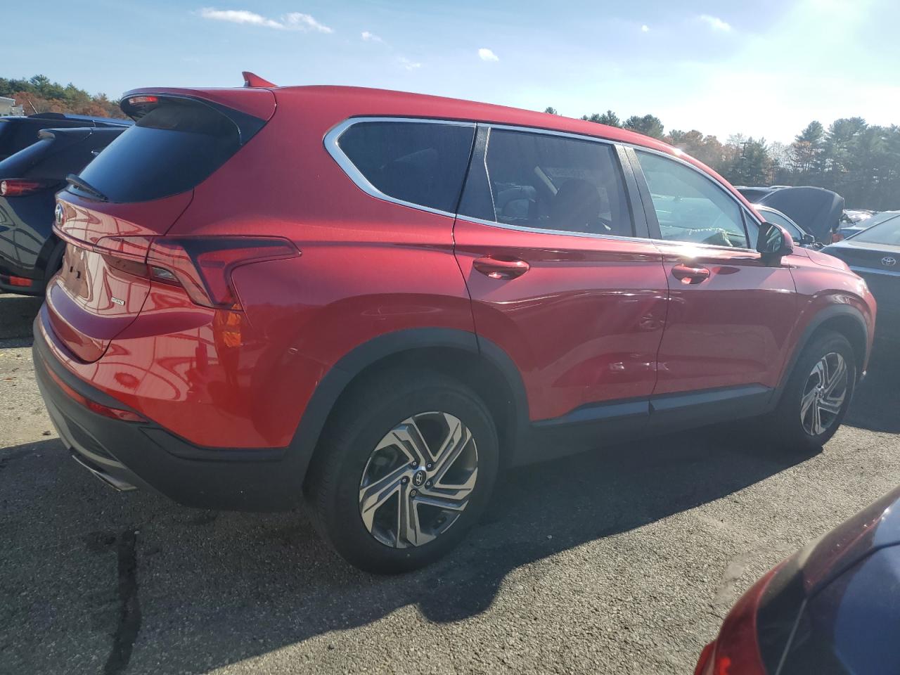 2022 Hyundai Santa Fe VIN 5NMS1DAJ4NH430707 Copart auction photo, front end damage thumbnail 3