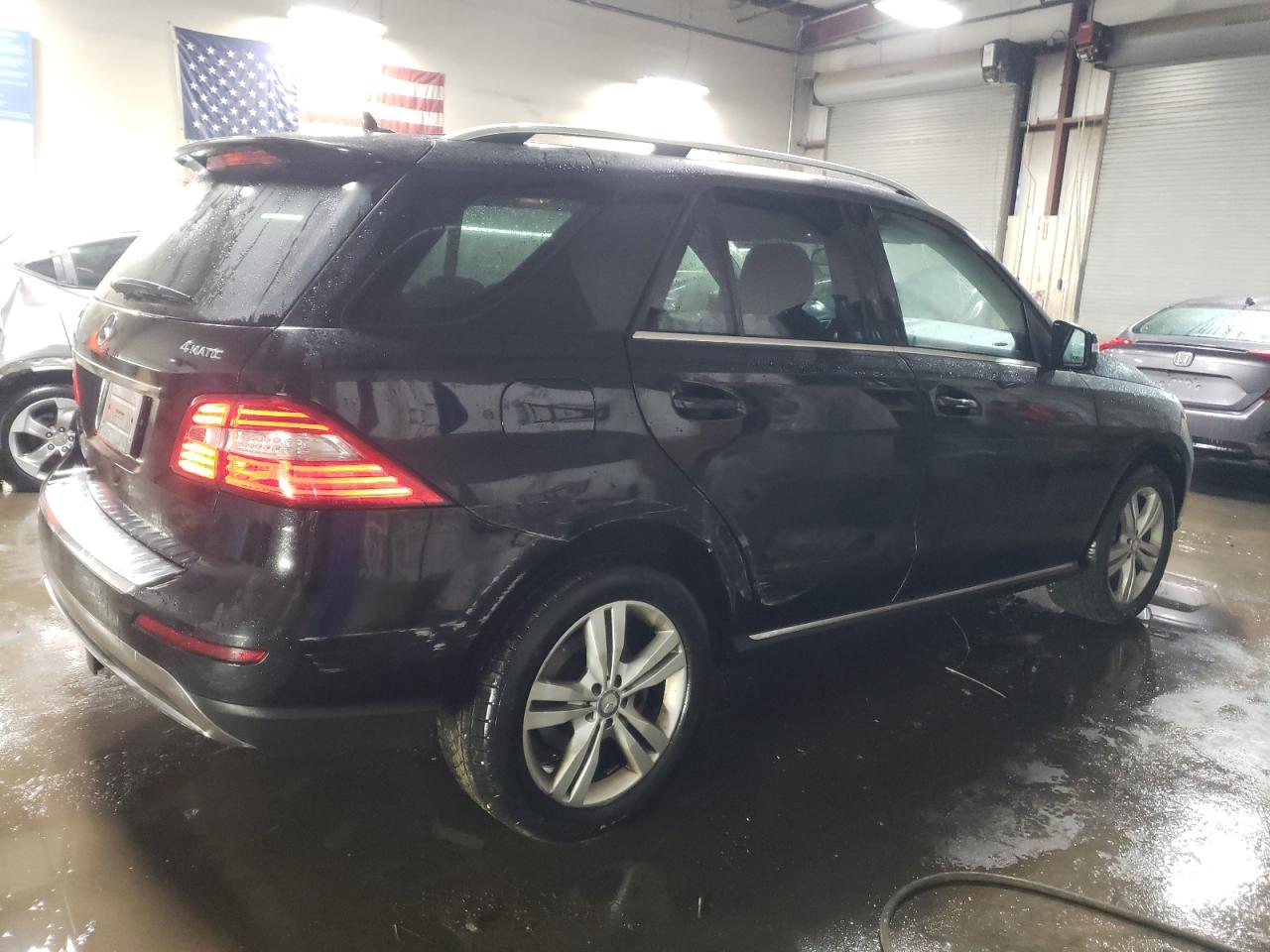 2014 Mercedes-Benz M-klasse VIN 4JGDA5HB7EA332869 Copart auction photo, side / rear end damage thumbnail 3