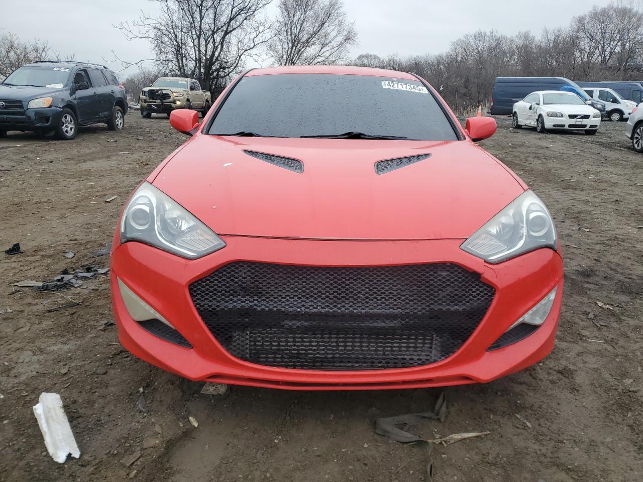 2014 Hyundai Genesis VIN KMHHT6KD4EU116875 Copart auction photo, front end / minor dent/scratches damage thumbnail 5