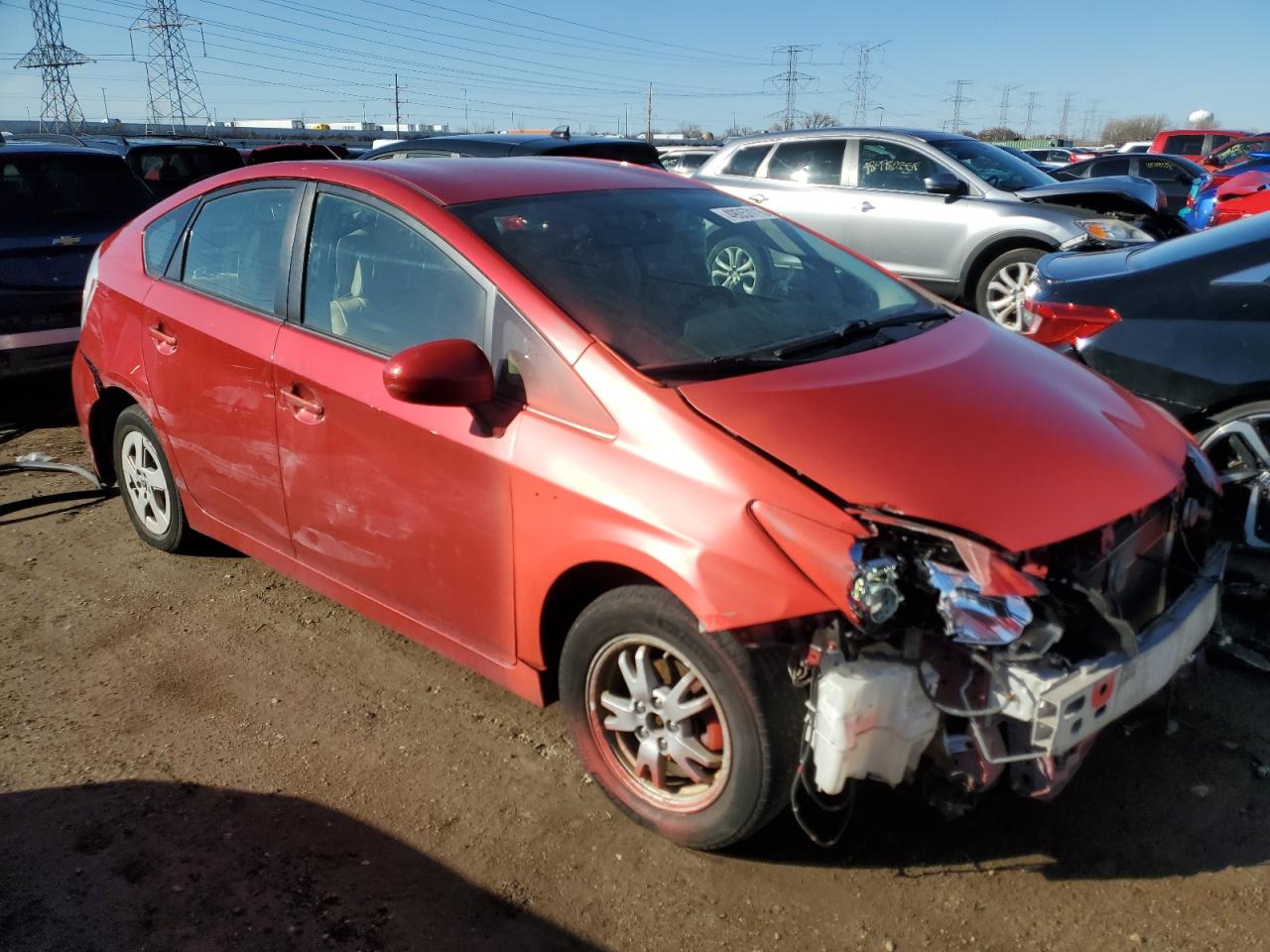 2010 Toyota Prius VIN JTDKN3DU6A0066711 Copart auction photo, front end / minor dent/scratches damage thumbnail 4
