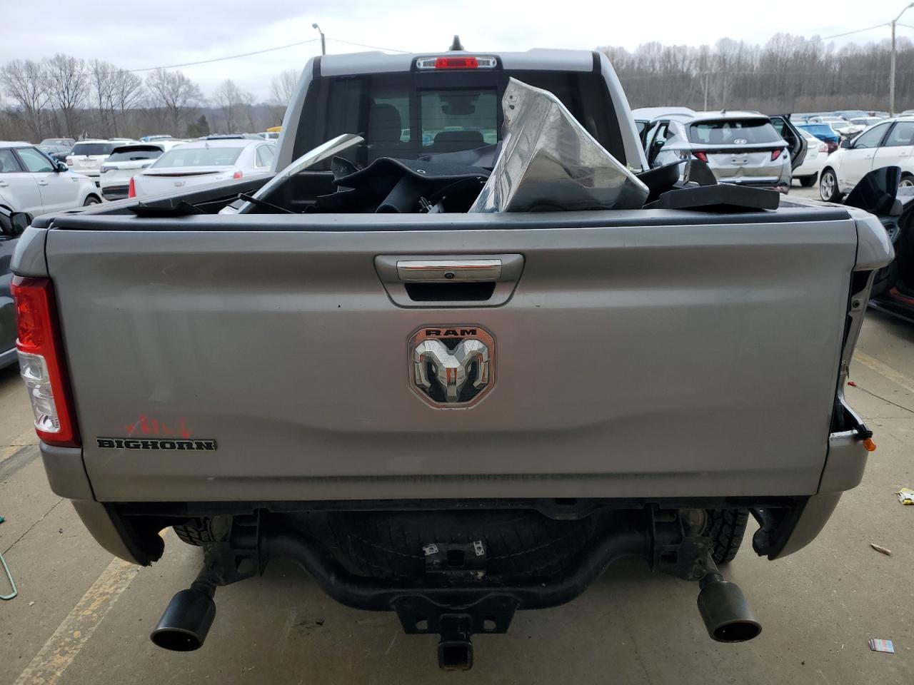 2020 RAM 1500 VIN 1C6RREBT1LN252761 Copart auction photo, rear end / front end damage thumbnail 6