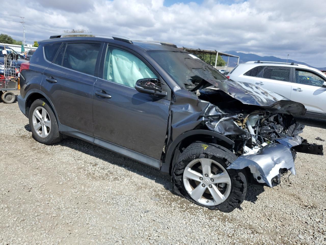 2014 Toyota RAV 4 VIN 2T3WFREV4EW095389 Copart auction photo, burn - engine / front end damage thumbnail 4