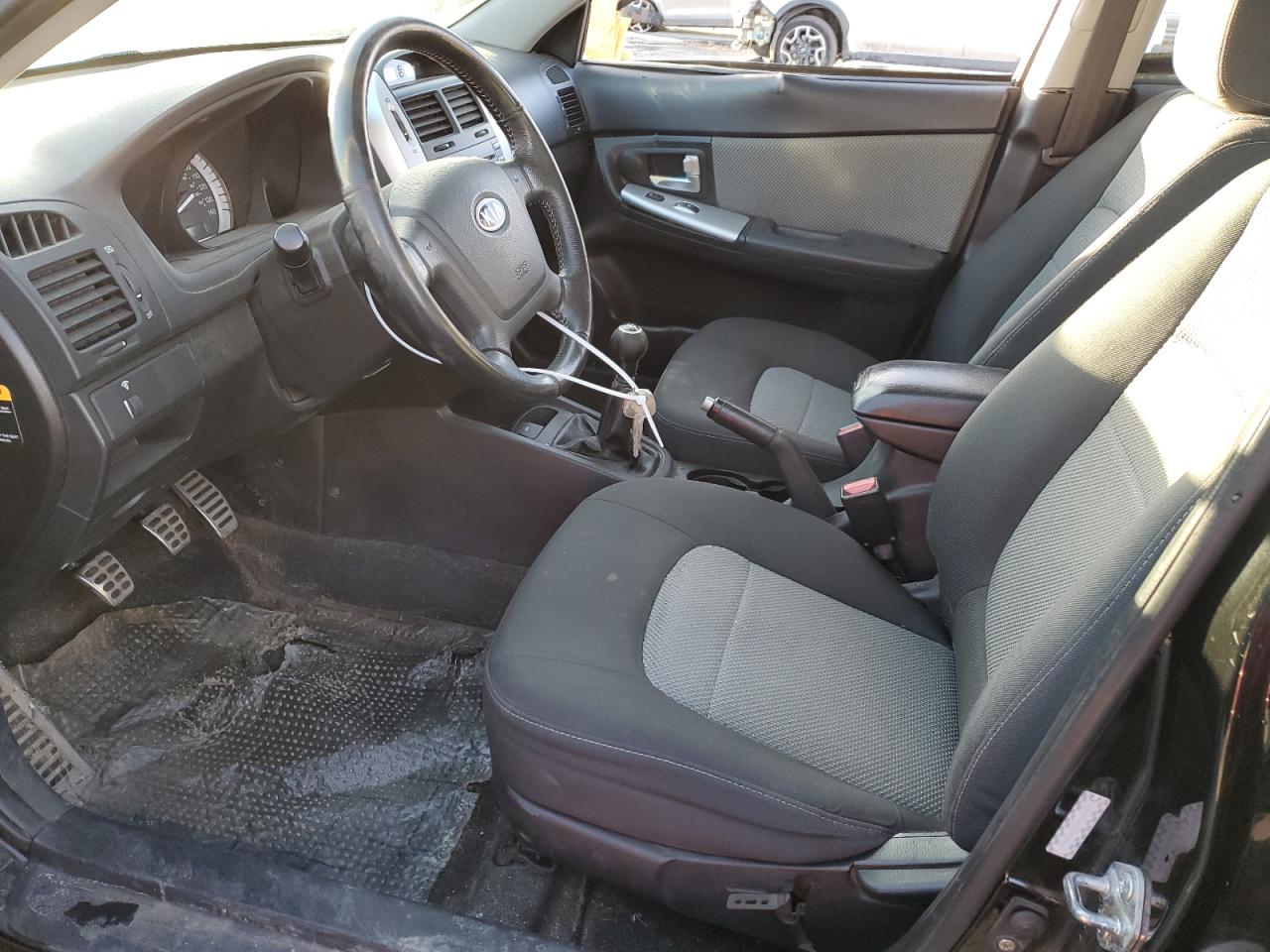2008 KIA Spectra VIN KNAFE161685017639 Copart auction photo, side damage thumbnail 7