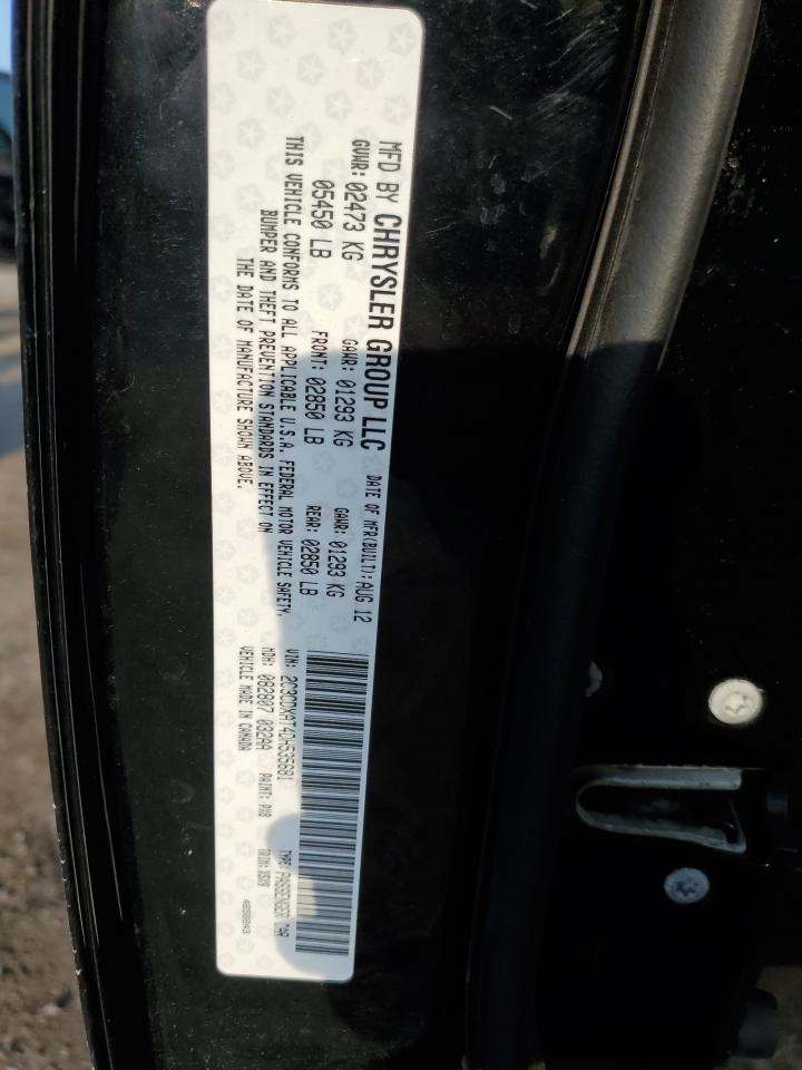 2013 Dodge Charger VIN 2C3CDXAT4DH535681 Copart auction photo, side damage thumbnail 12