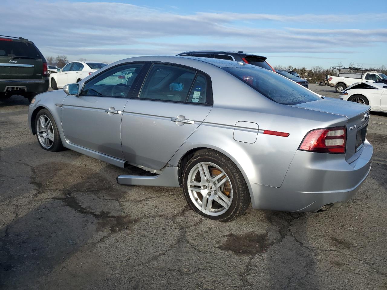 2008 Acura TL VIN 19UUA66208A037261 Copart auction photo, undercarriage / side damage thumbnail 2