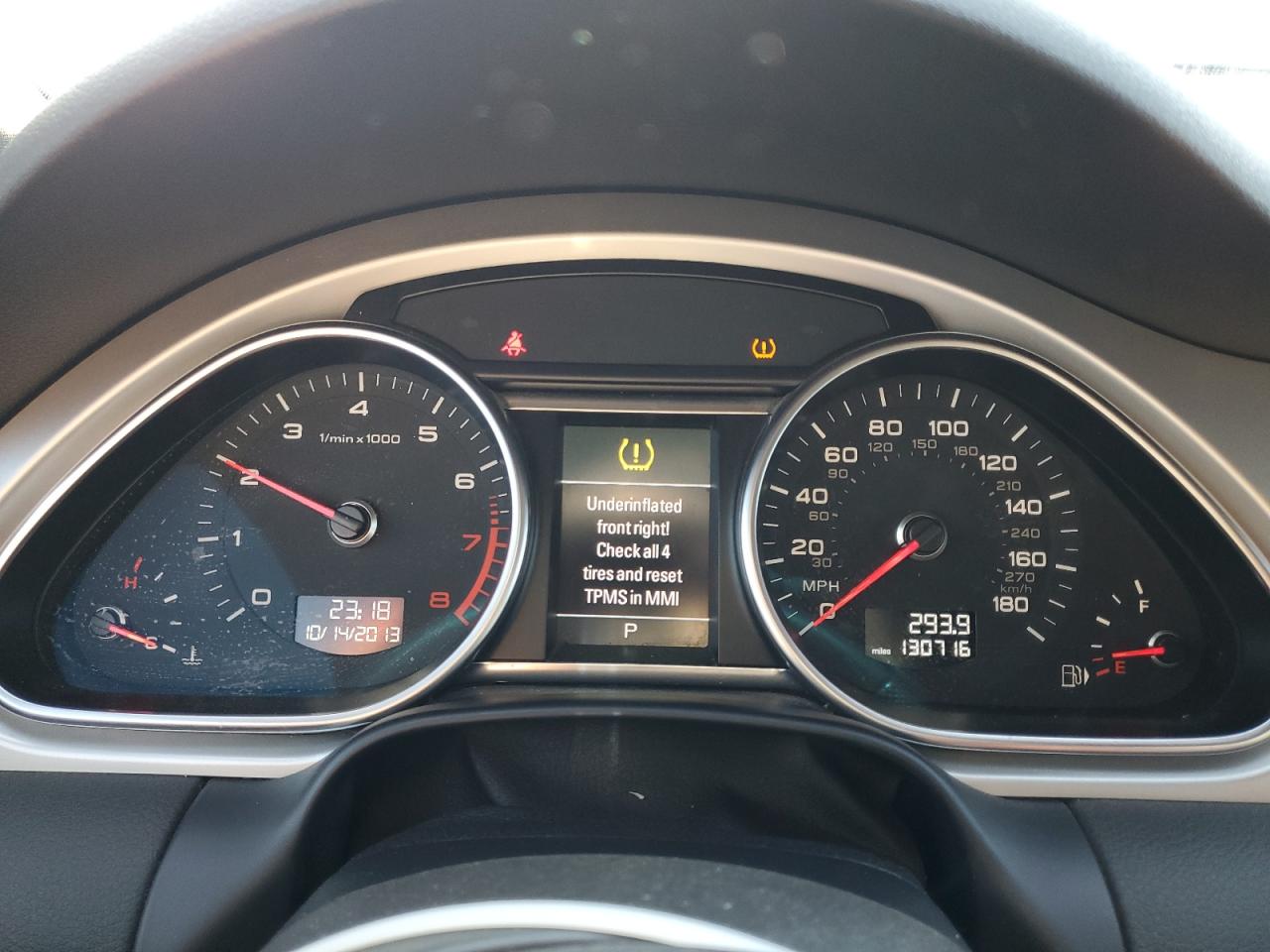 2014 Audi Q7 VIN WA1DGAFE8ED005558 Copart auction photo, undercarriage damage thumbnail 9