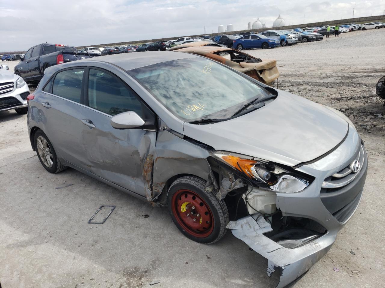 2015 Hyundai Elantra VIN KMHD35LH3FU249302 Copart auction photo, all over damage thumbnail 4
