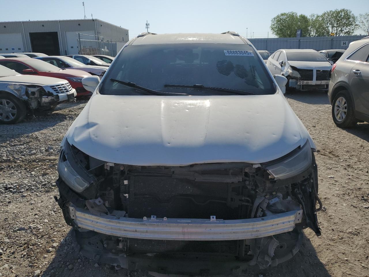 2021 Chrysler Pacifica VIN 2C4RC1BG2MR574402 Copart auction photo, front end / hail damage thumbnail 5