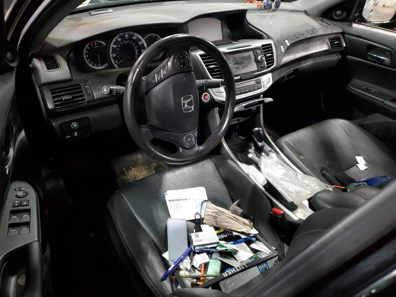 2014 Honda Accord VIN 1HGCR2F83EA169797 Copart auction photo, front end / water/flood damage thumbnail 8