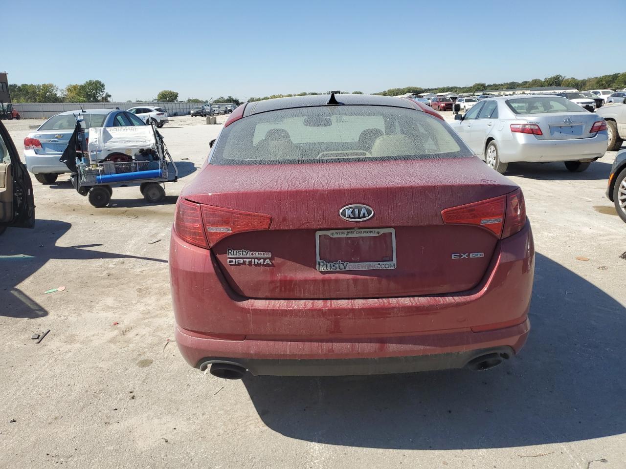 2011 KIA Optima VIN KNAGN4A74B5028227 Copart auction photo, front end damage thumbnail 6