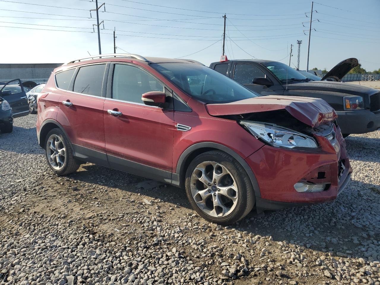 2015 Ford Escape VIN 1FMCU0J98FUB91517 Copart auction photo, front end / rear end damage thumbnail 4