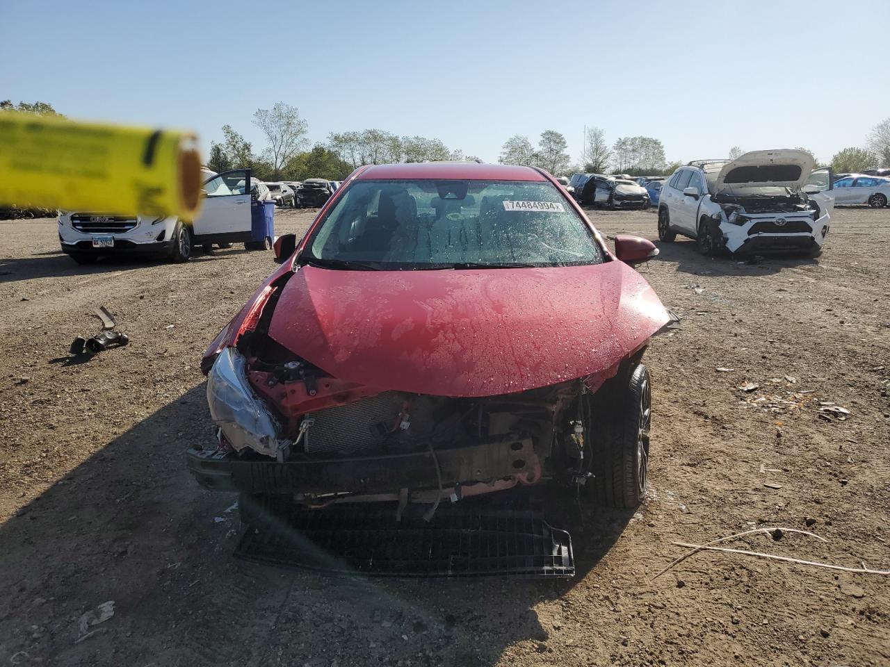 2019 Toyota Corolla VIN 2T1BURHE0KC175360 Copart auction photo, side / front end damage thumbnail 5