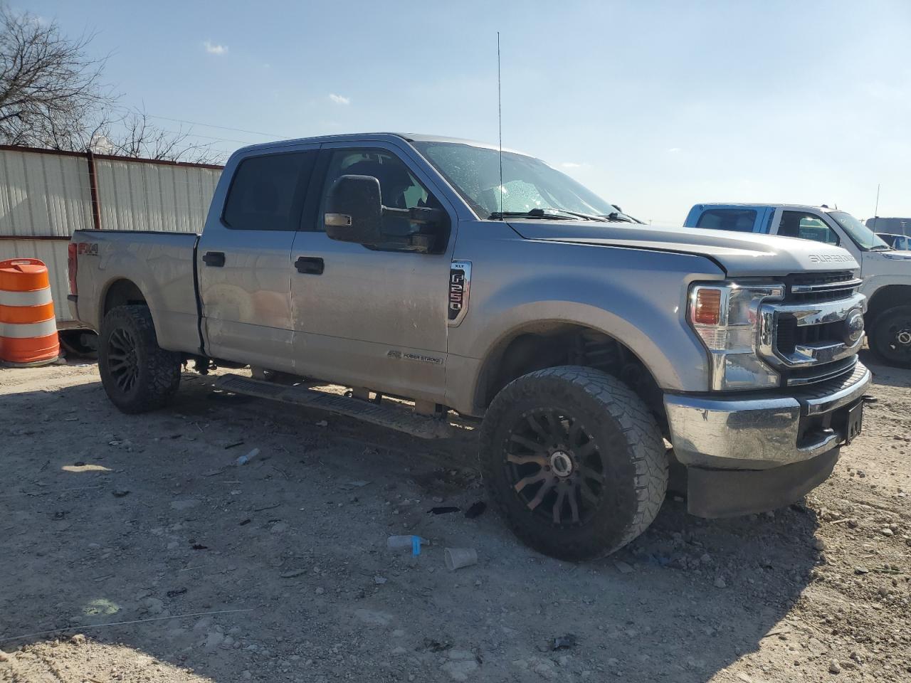 2021 Ford F250 VIN 1FT7W2BT0MED48664 Copart auction photo, side / rear end damage thumbnail 4