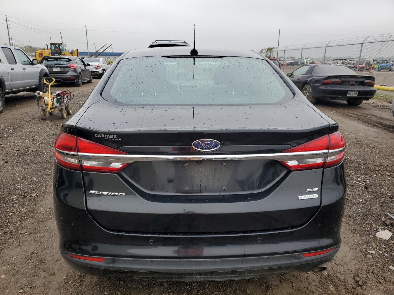 2018 Ford Fusion VIN 3FA6P0HD3JR161091 Copart auction photo, side damage thumbnail 6