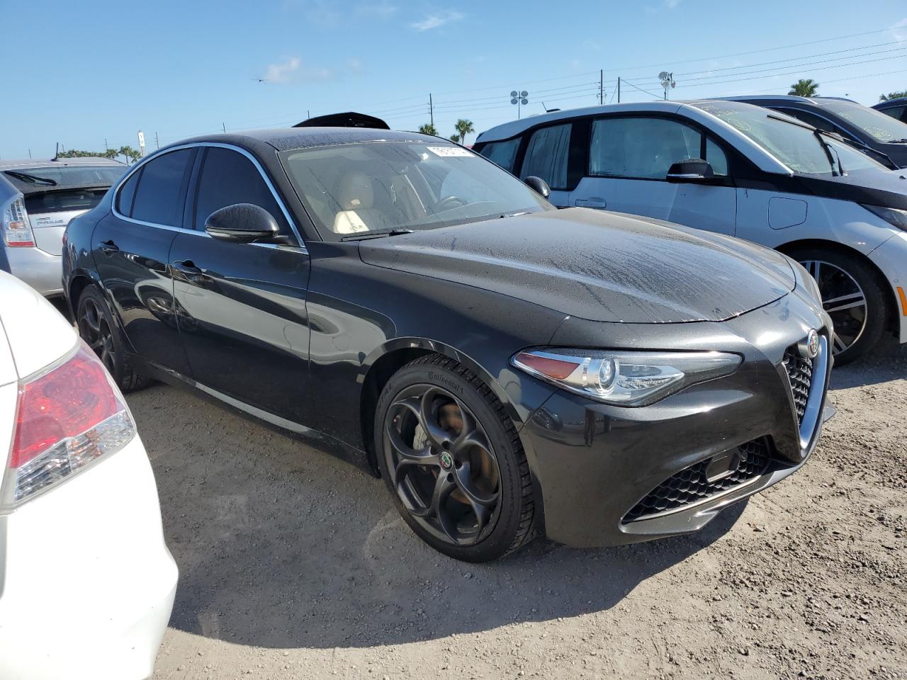 2017 Alfa Romeo Giulia VIN ZARFAEEN3H7543490 Copart auction photo, water/flood damage thumbnail 4