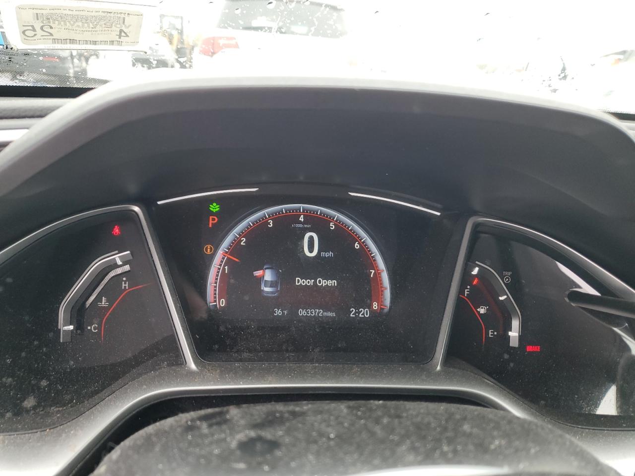 2019 Honda Civic VIN 2HGFC2F89KH521549 Copart auction photo, rear end damage thumbnail 9